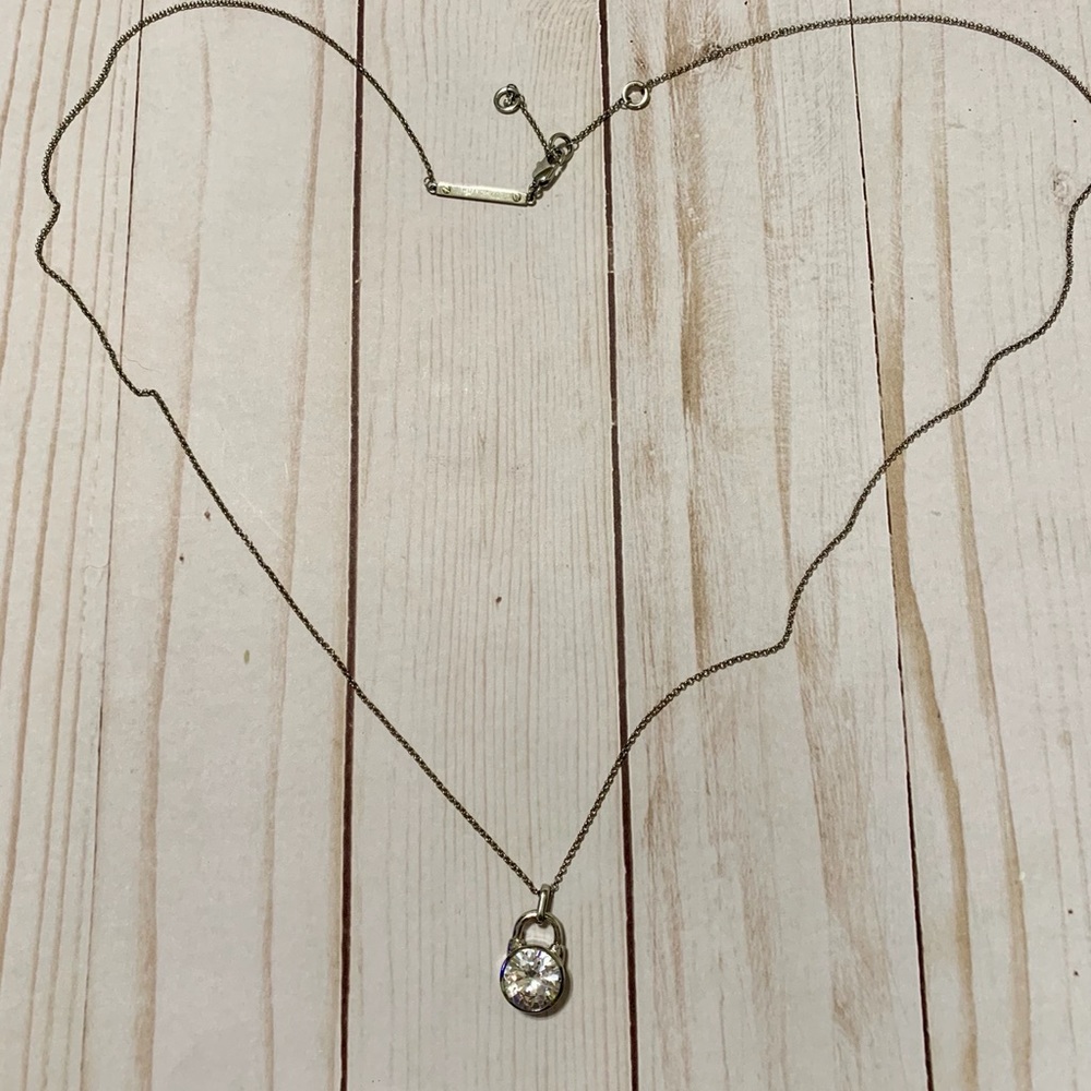 Michael Kors Clear CZ Necklace NEW